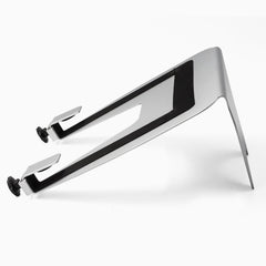 Silver universal laptop mount for monitor arm