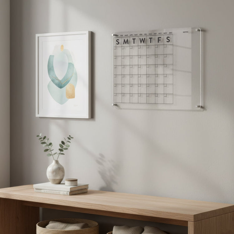 Acrylic clear wall aesthetic calendar
