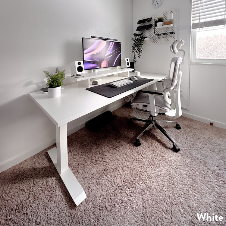 Desky Dual Melamine Sit Stand Desk