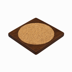 Desky Wooden Desk Accessories in Rubberwood Dark Walnut