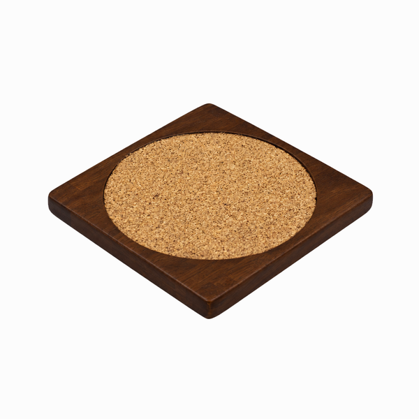 Desky Wooden Desk Accessories in Rubberwood Dark Walnut