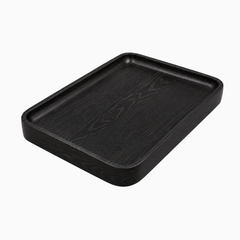 Desky Wooden Desk Accessories in Hardwood Black Ash