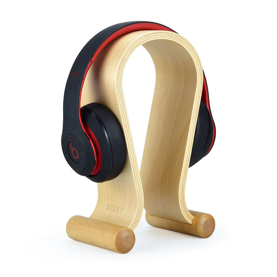 Desky wooden headphone holder in birch