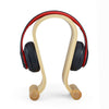 Stylish headphone holder birch wood