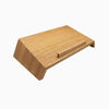 wooden laptop riser red oak