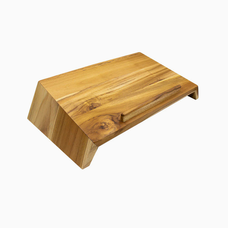 wooden laptop riser teak