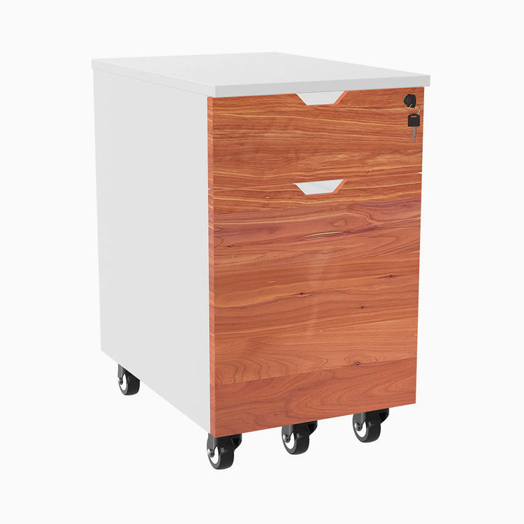 Softwood red cedar minimal filing cabinet