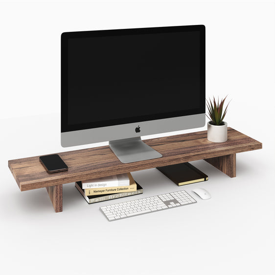 Desky wooden monitor stand