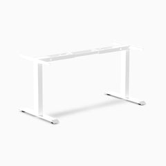 Desky Zero Fixed Office Desk Frame, White frame