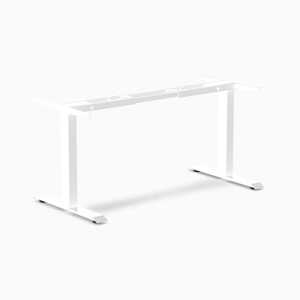 Desky Zero Fixed Office Desk Frame, White frame