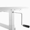 Lever adjustment standing desk