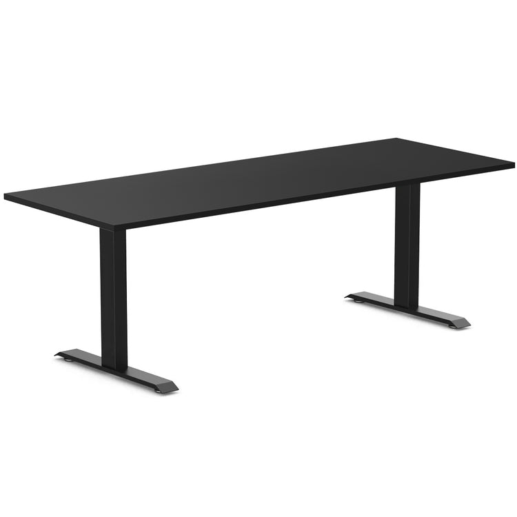 Desky zero melamine desk 2000mm melamine black