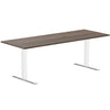 Desky zero melamine desk 2000mm jarrah legno in white