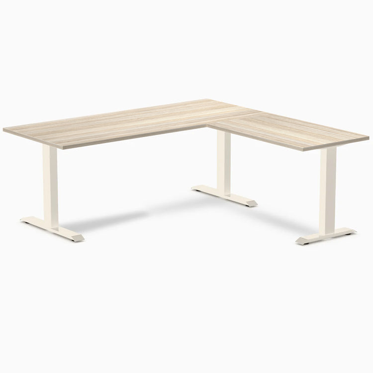 Desky Zero Melamine L-Shape Office Desk