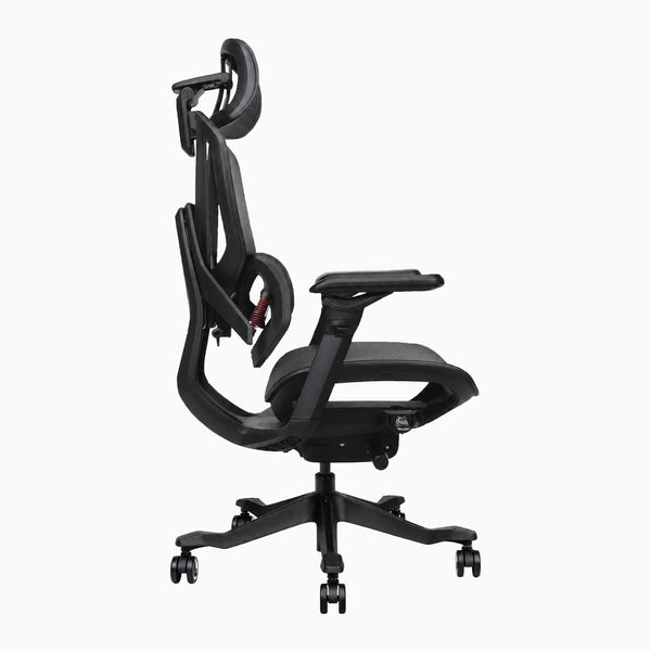 Desky contourra ergonomic office chair side view