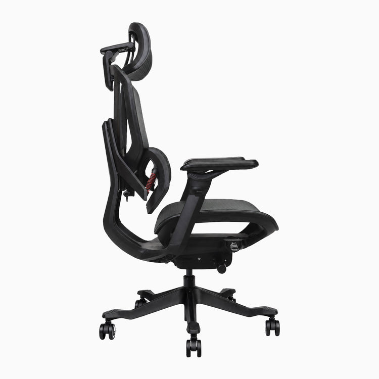 Desky contourra ergonomic office chair side view