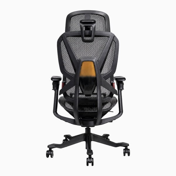 Desky contourra ergonomic office chair veiw from behind
