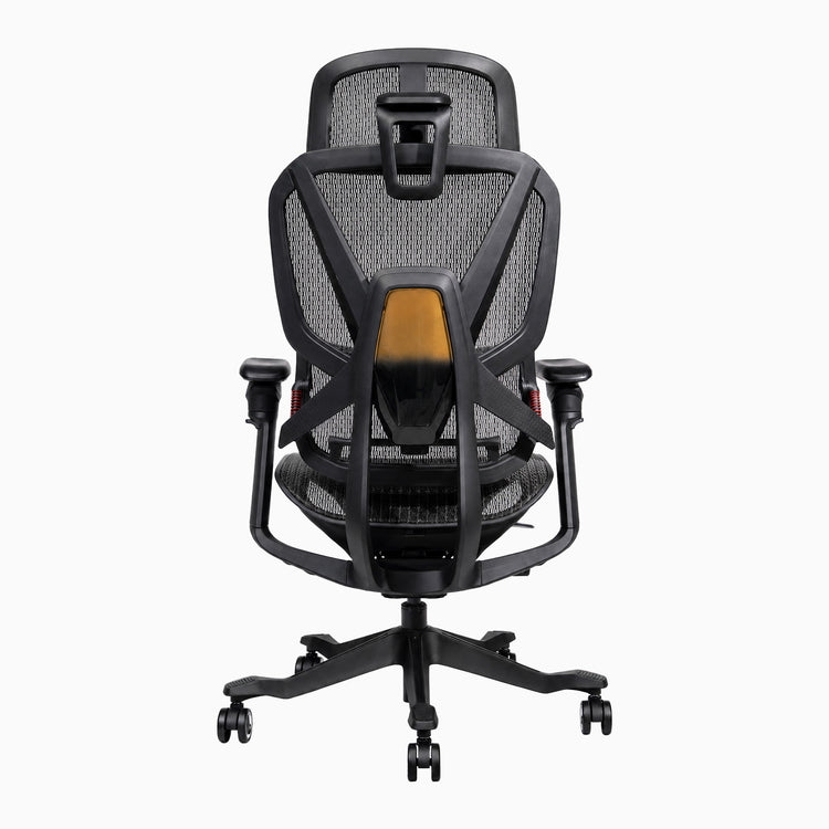Desky contourra ergonomic office chair veiw from behind