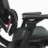 Black Desky contourra mesh chair with lumbar