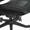 Desky contourra mesh chair in black adjsutable seat height