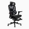 Desky contourra ergonomic chair with footrest