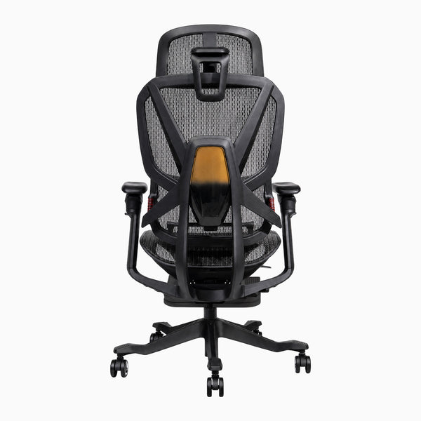 Desky contourra ergonomic office chair view from behind