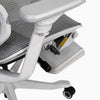 desky contourra ergonomic office chair with tucked in footrest