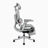 Desky contourra ergonomic office chair side view with foot rest
