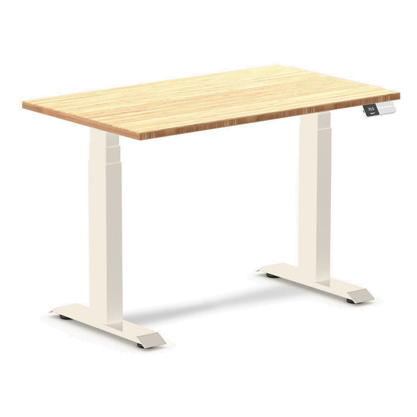 Desky Dual Mini Bamboo Sit Stand Desk Bamboo / 1000x600mm / Wheat
