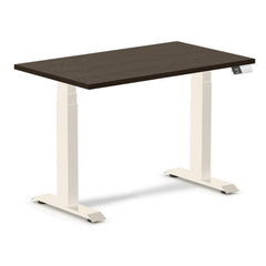 Desky Dual Mini Bamboo Sit Stand Desk Dark Bamboo / 1000x600mm / Wheat