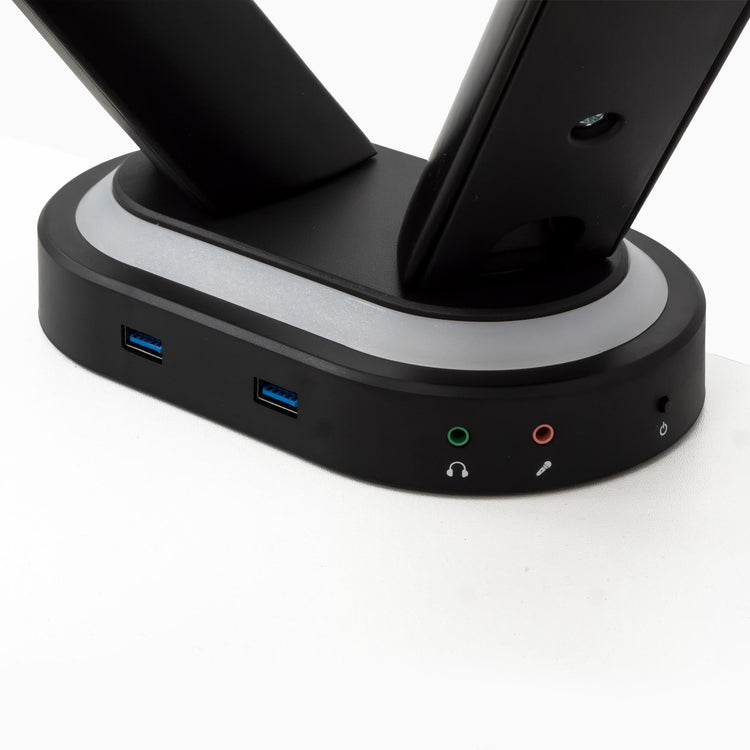 Desky Dual LED Gaming Monitor Arm