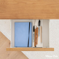 Minimal Under Desk Drawer White Oak