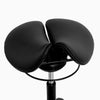 Desky move black saddle stool