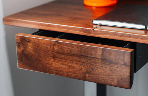hardwood desk drawer