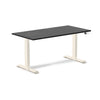 Desky Dual Hardwood Sit Stand Desk Black Ash / 1500x750mm / Wheat