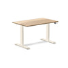 Desky Dual Hardwood Sit Stand Desk White Ash / 1200x750mm / Wheat