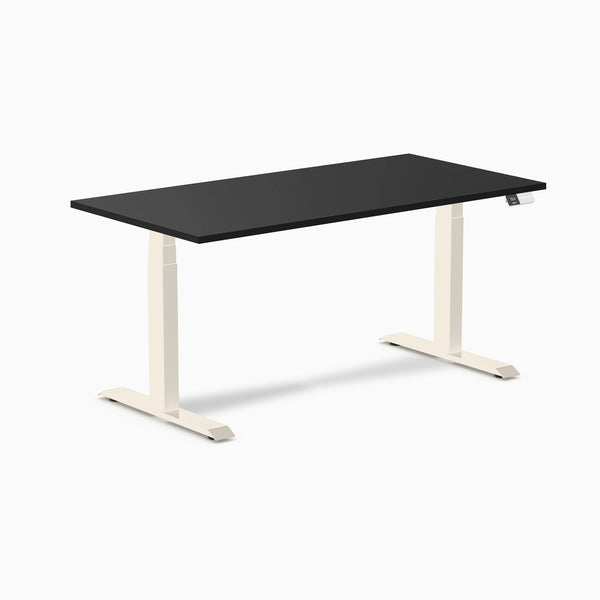 Desky Alpha Dual Sit Stand Gaming Desk, Wheat frame