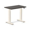 Desky Dual Mini Sit Stand Desk Burnished Wood / 800x500mm / Wheat