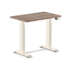 Desky Dual Mini Sit Stand Desk Natural Walnut / 800x500mm / Wheat