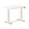 Desky Dual Mini Sit Stand Desk White / 900x500mm / Wheat
