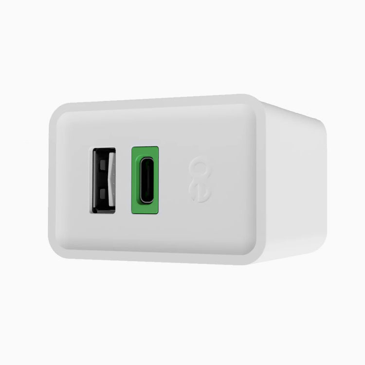 Elsafe Piccolo 72W USB C Fast Charger in white