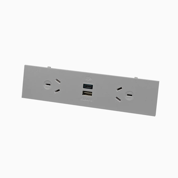 Elsafe plug in power board 2 ports - Desky