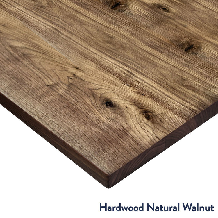 hardwood natural walnut desk finish