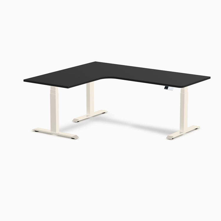 Desky L-Shape Melamine Sit Stand Desk