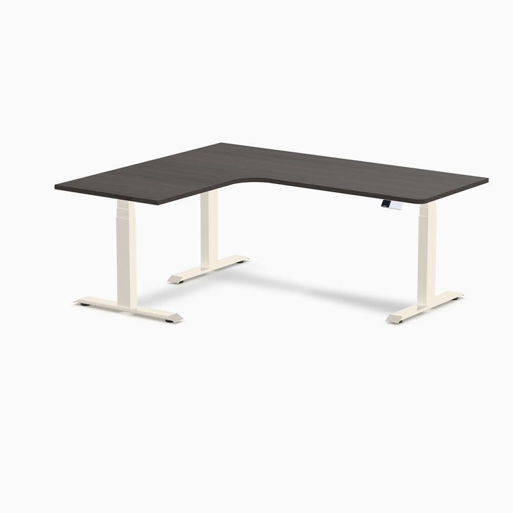 Desky L-Shape Melamine Sit Stand Desk