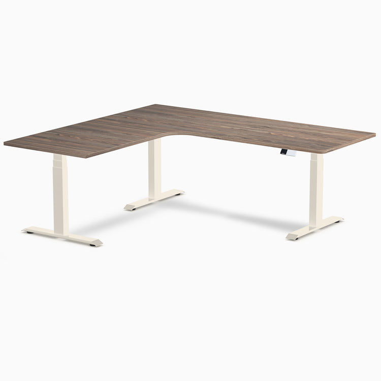 Desky L-Shape Melamine Sit Stand Desk