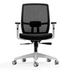 Black and white luminous mesh chair