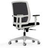 Black and white luminous mesh chair from Desky