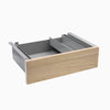 Almost Perfect Desky Minimal Under Desk Drawer - Classic Oak Melamine Grey Frame