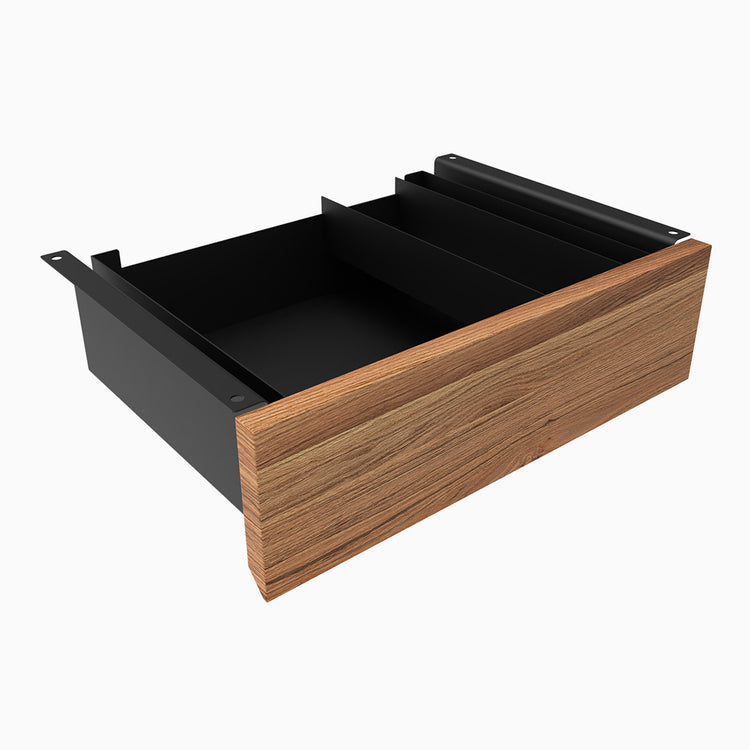 Almost Perfect Desky Minimal Under Desk Drawer - Red Oak Black Frame